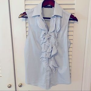 Massimo Rebecchi sleeveless ruffled blouse